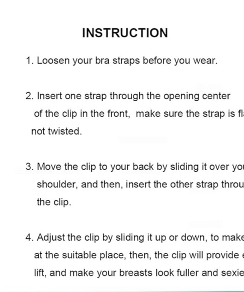 LUCSIS Racer Back Bra Conversion Clips In 4 Colors With Bra Straps - Picture 3 of 7